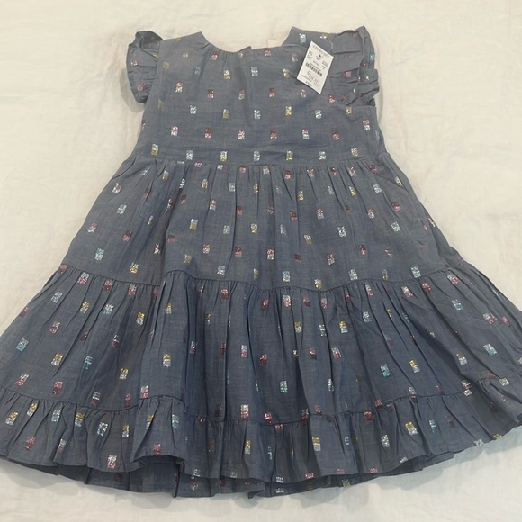 Crewcuts Other - NWT Crewcuts Chambray Dress with Metallic Stitching - Size 5